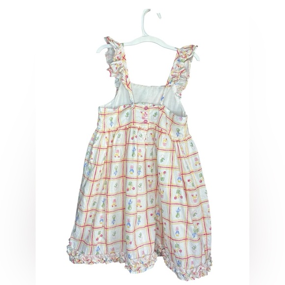 Cupcakes and cashmere girls floral summer dress sz 7 ruffle hem back buttons - Picture 7 of 11